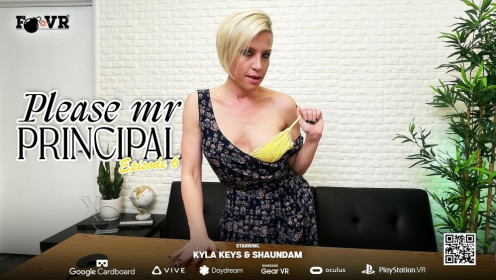 Kyla Keys in Steamy Principal Office VR Scene