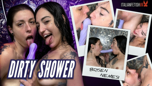 Brisen and Nemesi in Steamy Shower Passion