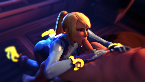 Samus Aran in Bounty Hunter XXX Parody Thrill