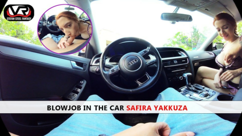 Safira Yakkuza Steamy Car Blowjob in 4K