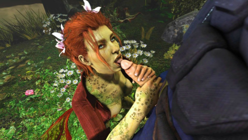 Poison Ivy's Wild Yard Time: DC Comics XXX Parody