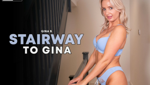 Gina B Stairway Seduction in Stunning 8K VR