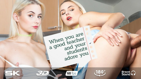 Aria Banks Hot Student Fantasy in VR