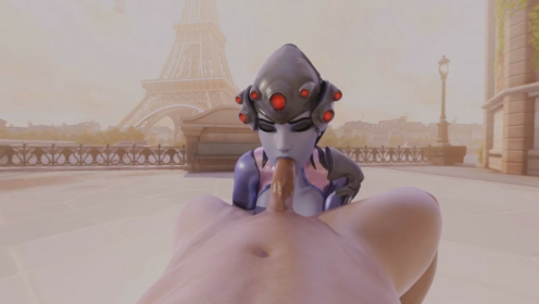 Widowmaker Blowjob Parody in Stunning 4K