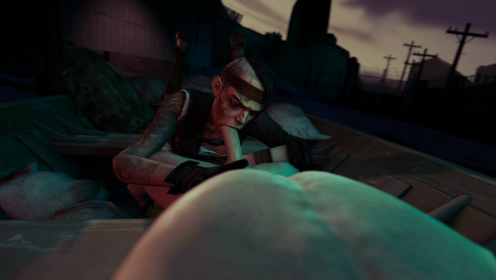 Lizzy Dominates in Dishonored XXX Parody 4K