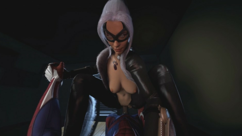 Black Cat's Seductive Web Trap XXX Parody