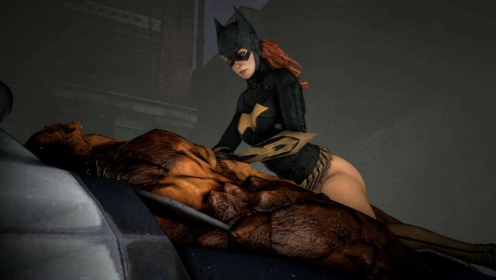 Batgirl Dominates Clayface in Epic XXX Parody