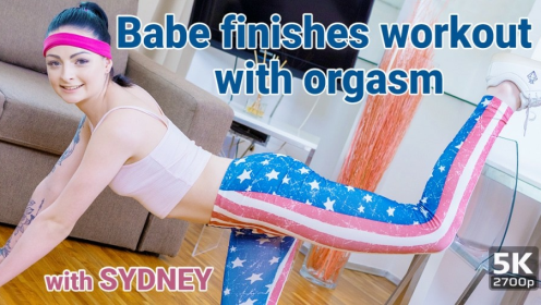 Sydney's Intense Workout Orgasm in 4K VR