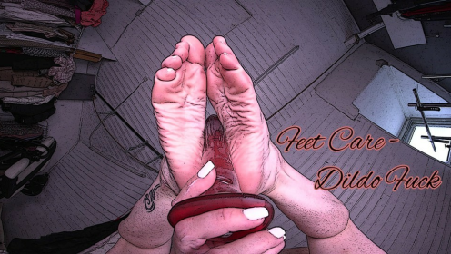 Sabdeluxe Feet Fetish Dildo Play in 8K VR